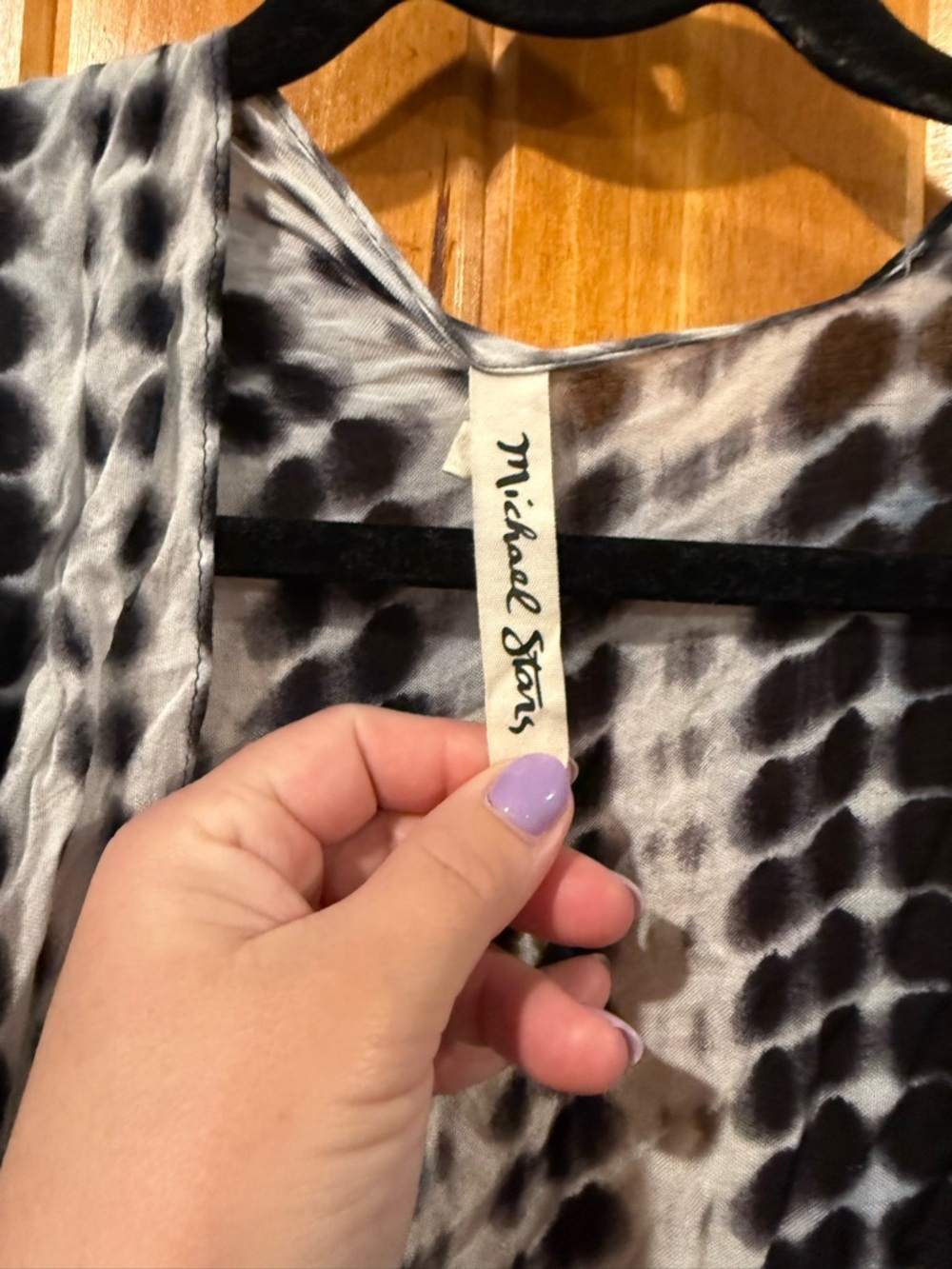 Michael Stars Tie Dye Wrap - Picture 4 of 5